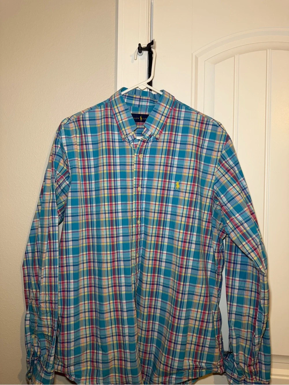 Polo by Ralph Lauren Teal Plaid Button-Down Shirt